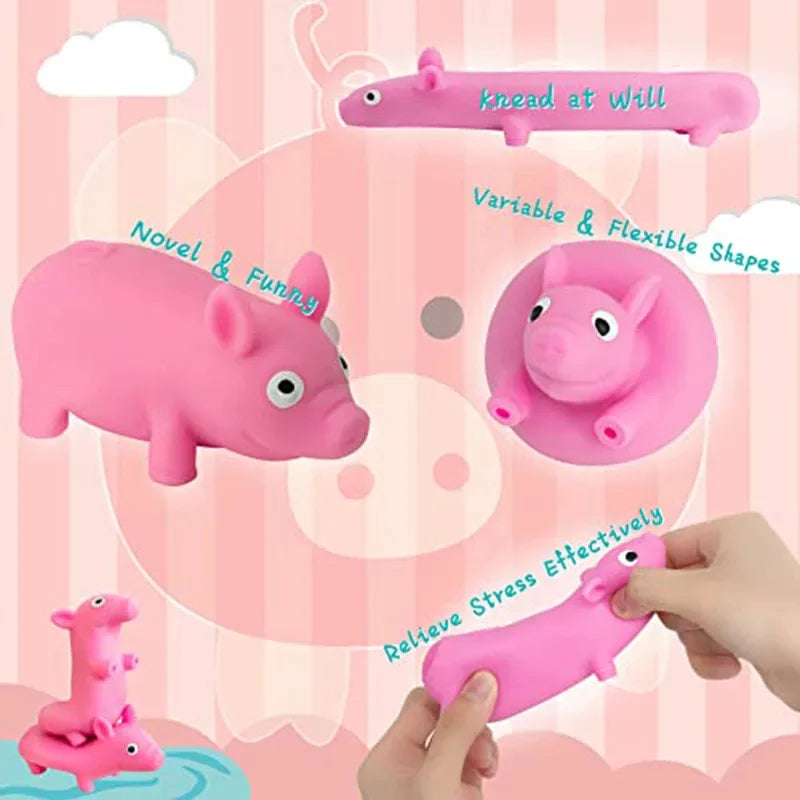 Stress-relieving Piggy Figurine Relief Cute Pink Pig Toy Suitable