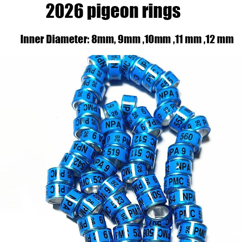 2026 Pigeon Rings Bird Foot Ring Fancy Rings- Aluminum Plastic
