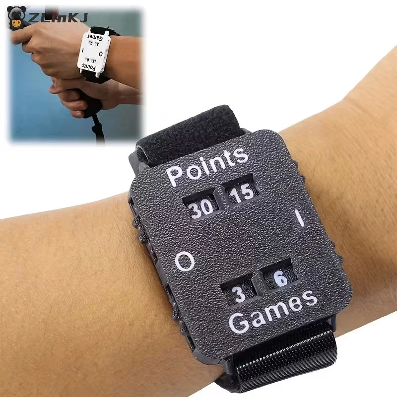 ▶1Pcs Portable Cricket/Tennis/Padel Scorer Wristband Instant Score Tracker No Memory Loss Suitable For Referees, Players Zpaxo