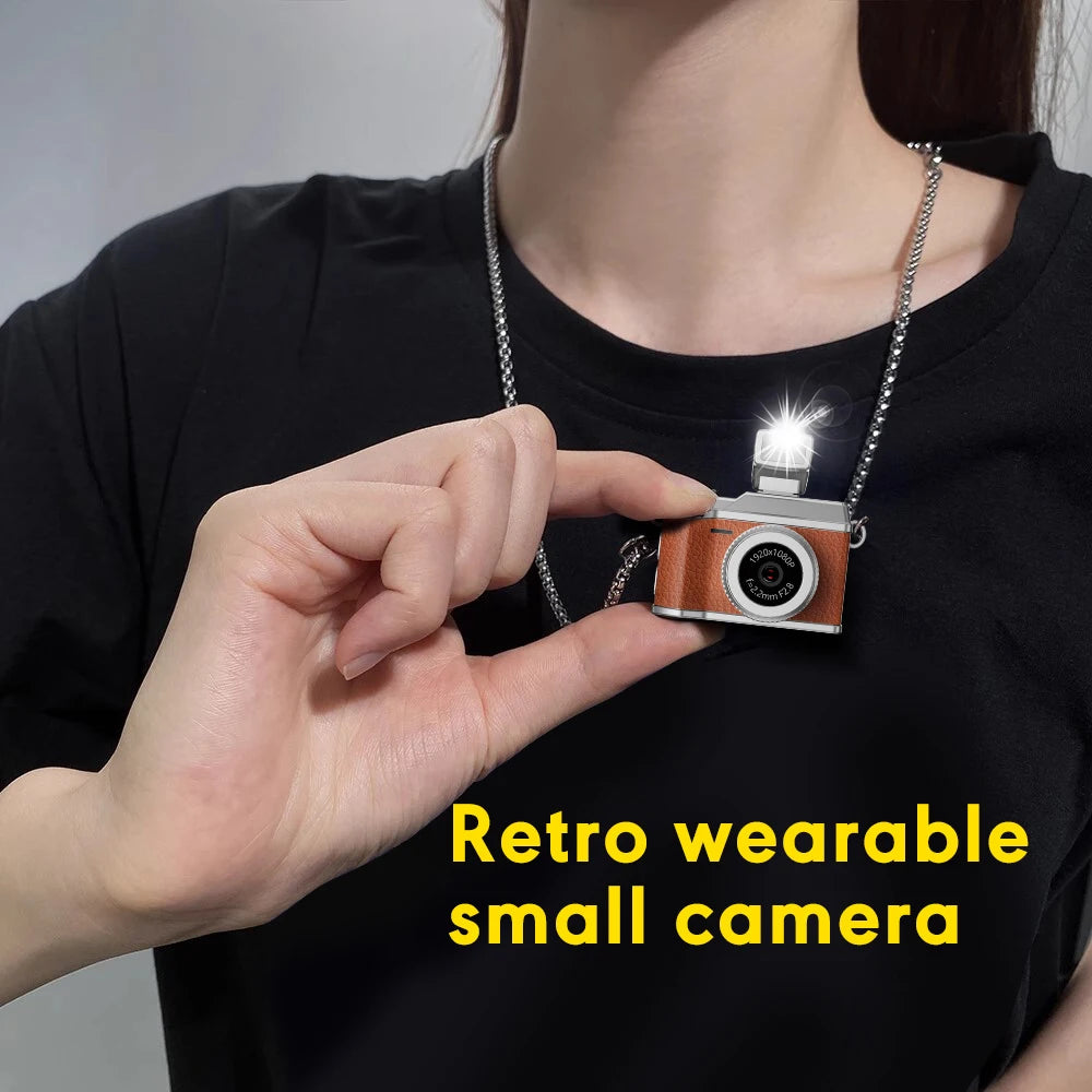 S150 New Retro Wearable Mini Camera HD 1080P With 0.96" IPS Screen Portable Pocket Video Recorder Very Small Camera Gift Zpaxo