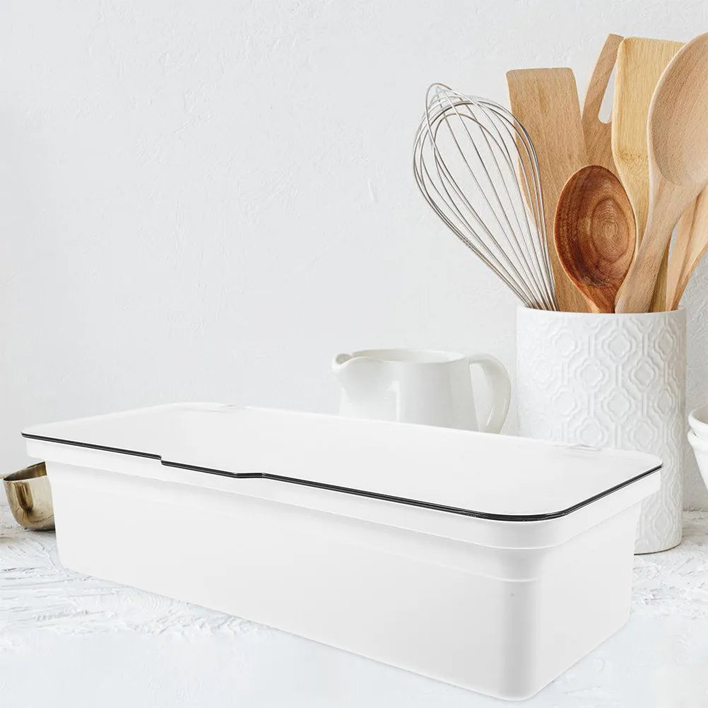 Sleek Chopstick Storage Box Lid Multi Functional Cutlery Organizer