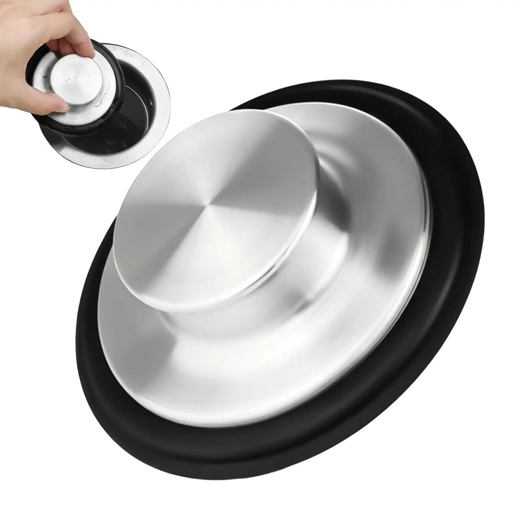 Stainless Steel Sink Drain Stopper Garbage Disposal Plug Seal Cover