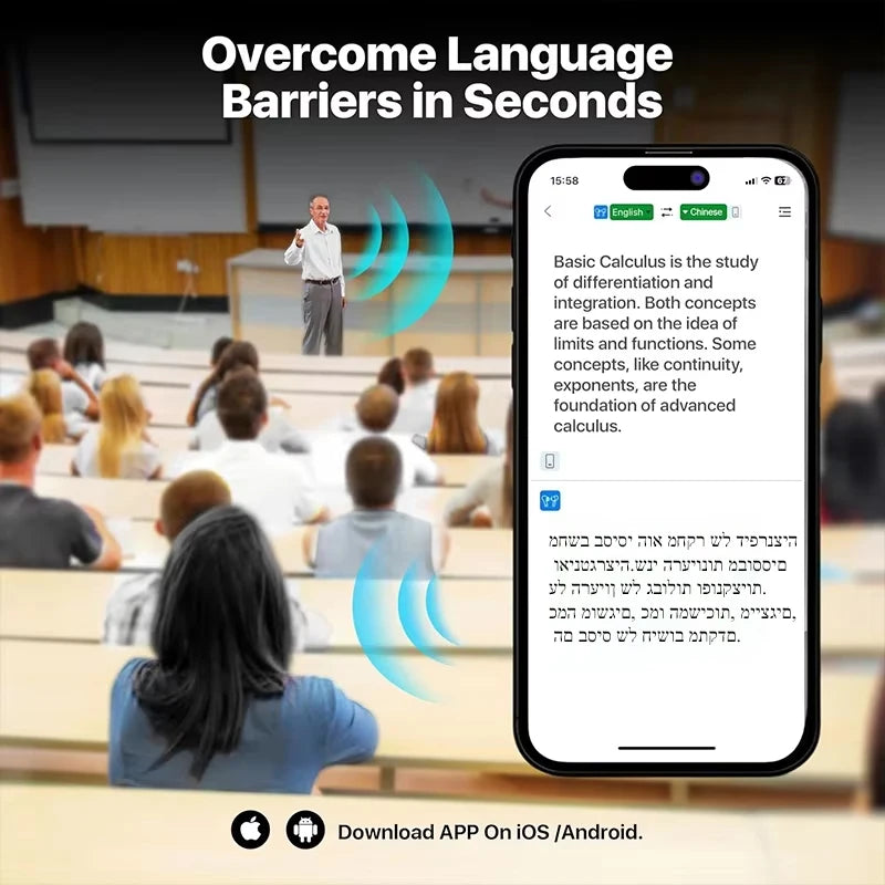 AI Language Translator Earbuds 1 Accents Earphone Real Time 144