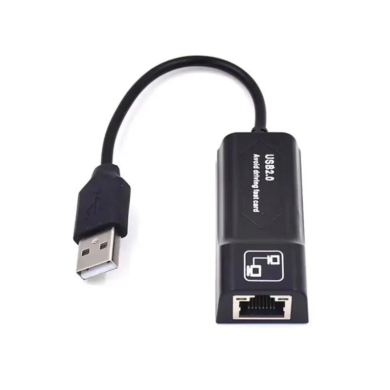 USB2 0 RJ45 Network Cable Adapter 100Mbps Wired Card External Drive Zpaxo