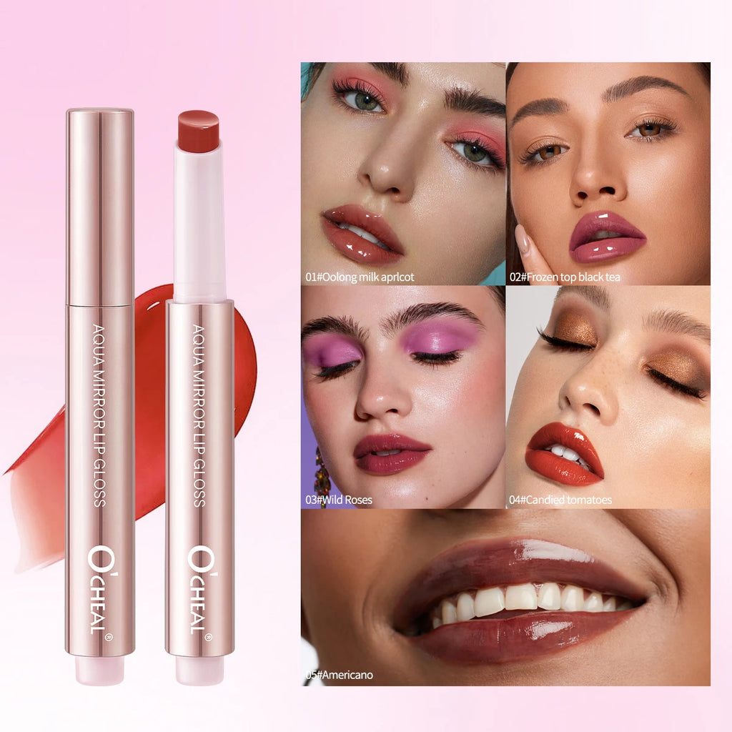 Mirror Lip Gloss Waterproof Moisturizing Lightweight Non Greasy