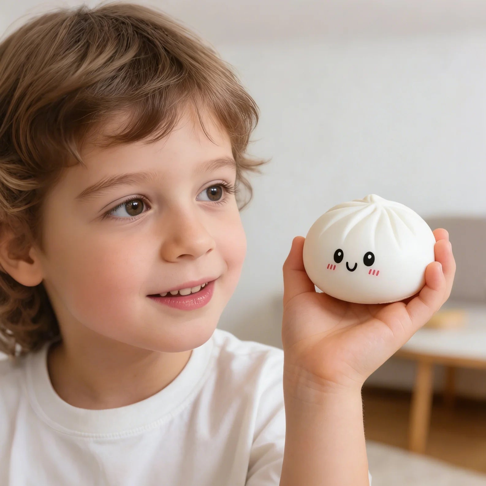 Dumpling Stress Ball Squeeze Sensory Toy – 6 Colors Stress Relief Toy Zpaxo
