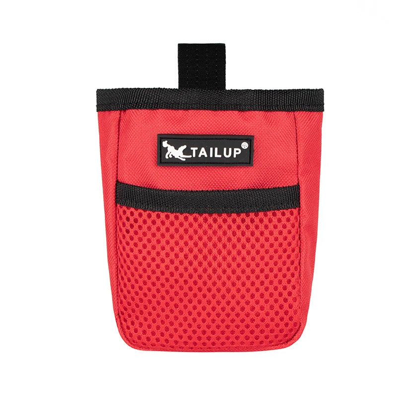 Outdoor Portable Training Dog Snack Bag Pet Supplies Strong Wear Resistance Large Capacity Puppy Products Waist Bag Durable Zpaxo Red 9x4x13cm
