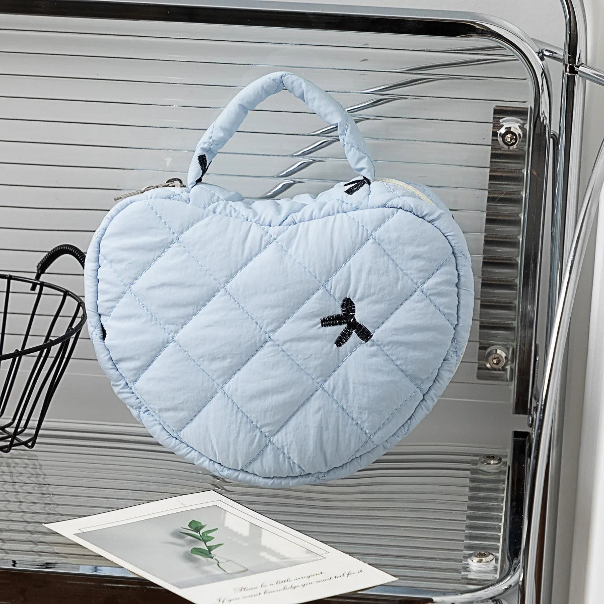 Home Handheld Floral Pattern Women's Makeup Bag, Travel Portable Quilted Storage Bag, Niche Design, Large Capacity Wash Bag Zpaxo E