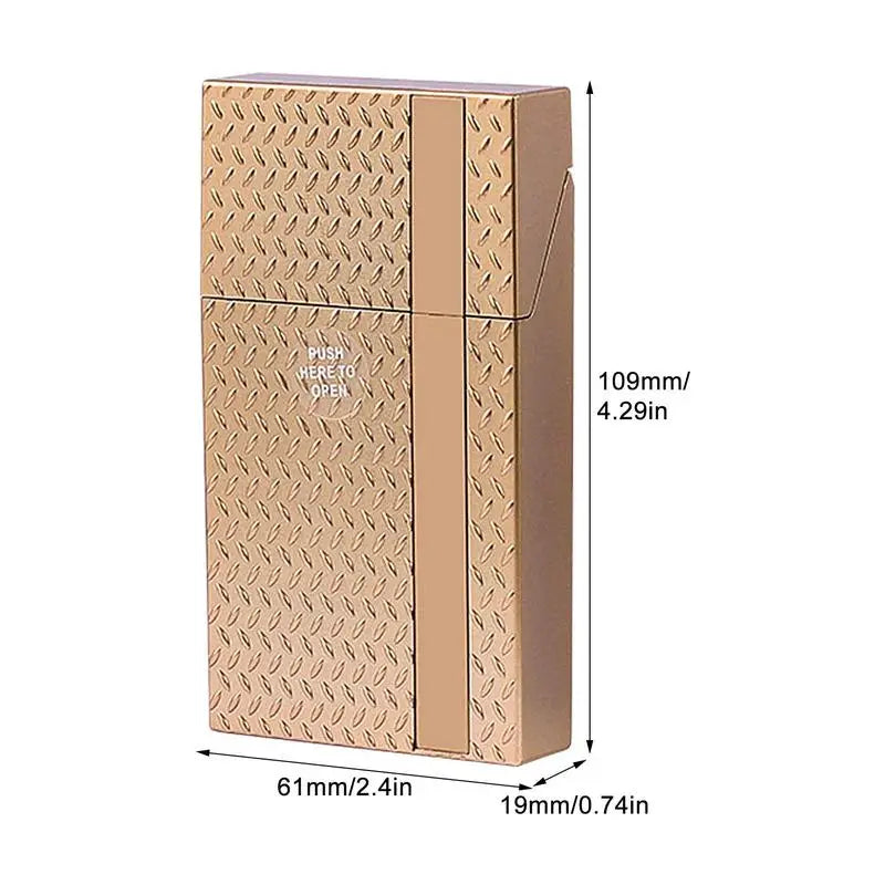 Cigarettes Case Holder Cigarettes Carrying Box For 20-piece Slim Cigars Small Cigarettes Container Cigarettes Protective Case Zpaxo