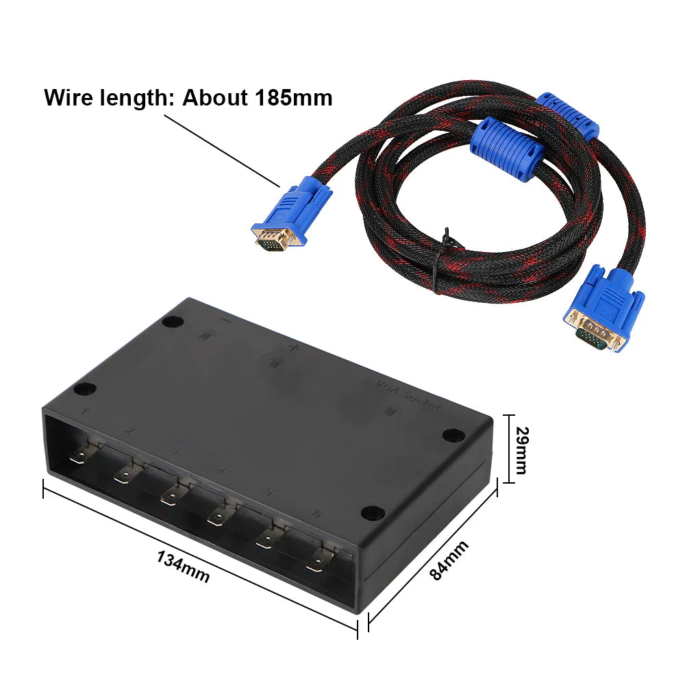Slim Touch Circuit Control Panel Box 6 Gang LED Switch Screen