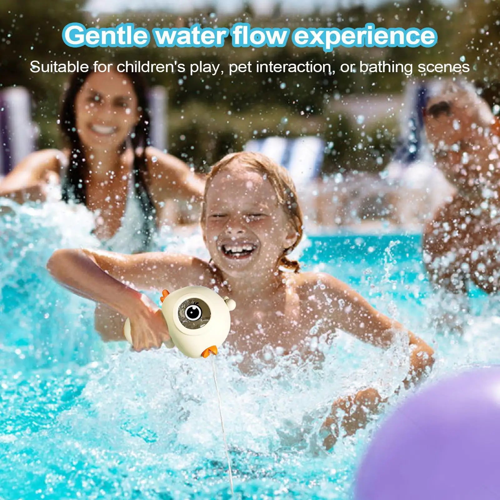Water Soaker Toy Pool Cartoon Squirter Press Control Long-range Zpaxo