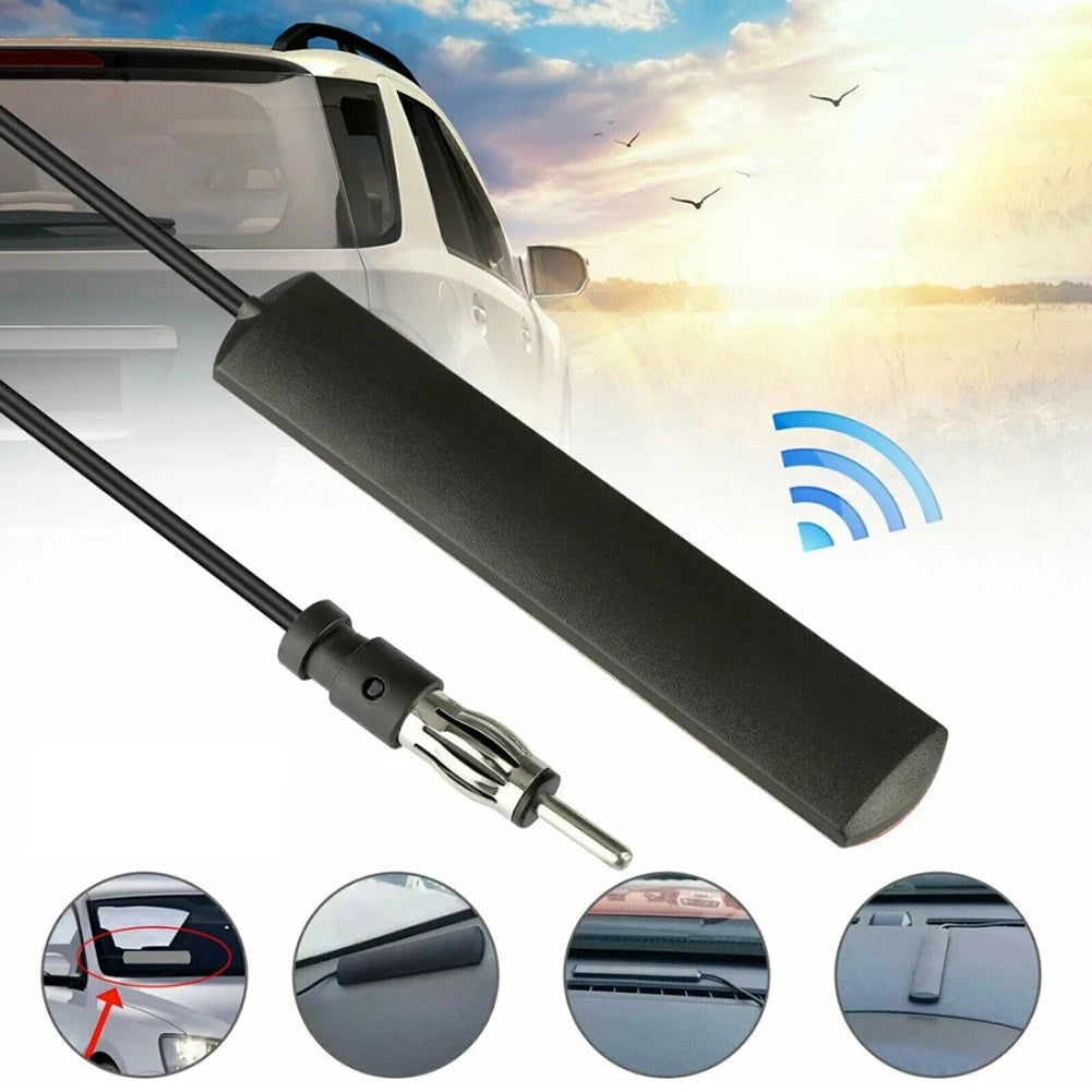 DC 5-12V Car Electronic Radio Antenna Hidden Amplified 85-860Mhz