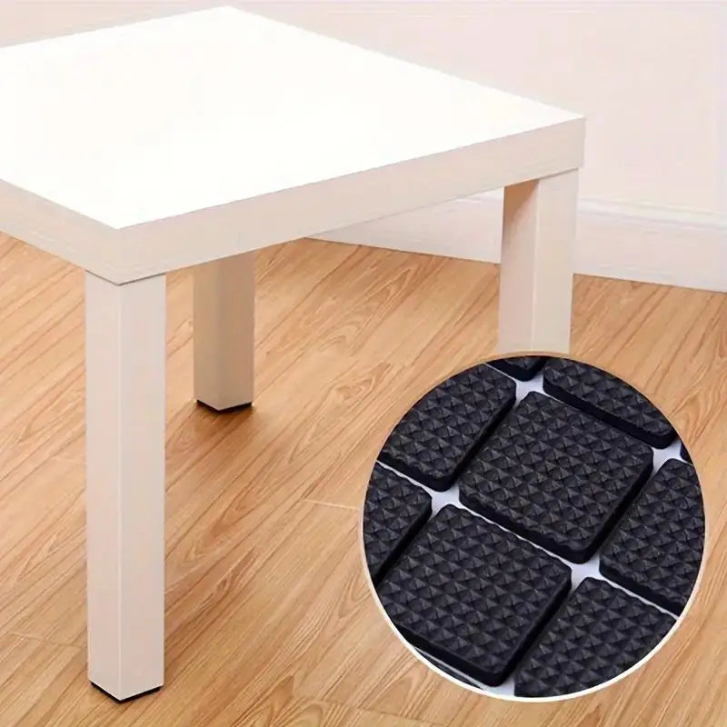Anti-Noise Steel-Look Furniture Pads (30-Pack) - Non-Slip Leg Protectors for Quiet Home/Office, Universal Fit Zpaxo