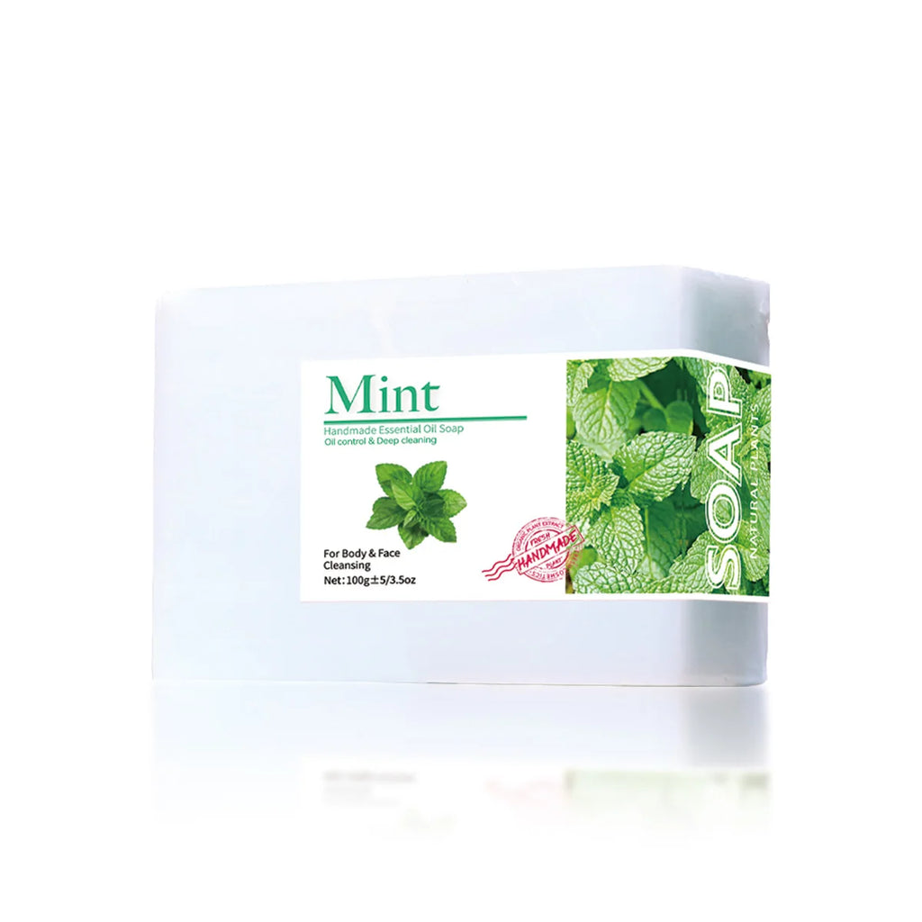 Mint Essential Oil Handmade Soap – Natural Organic Bath Bar Handmade Bar Soap Zpaxo