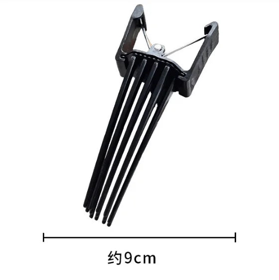 Male Female Curly Hair Styling Tool Set Fluffy Texture Comb & Hair Root Fluffy Clip Natural Curling Traceless Barber Accessories Zpaxo 1 Clip