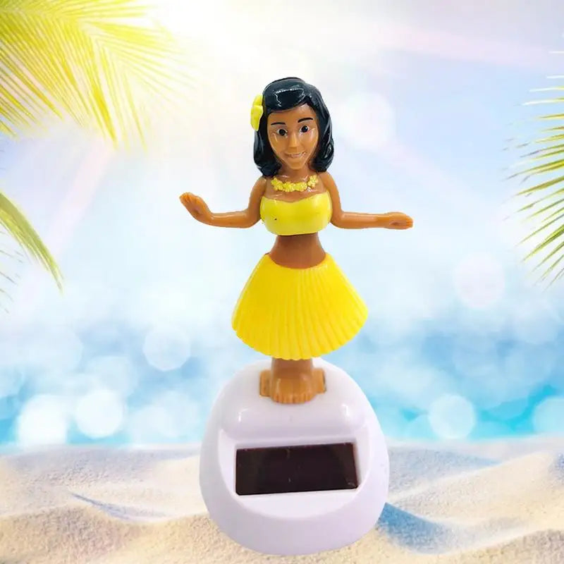 Solar Powered Dancing Toys Solar Powered Little Girl Dancer Toy Car Dashboard Decor Solar Powered Portable Solar Car Ornament Zpaxo