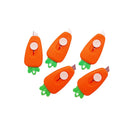 Cute Carrot Cartoon Portable Cutter Mini Utility Cutter Retractable Letter Opener Paper Cutting Tools School Office Stationeries Zpaxo 5PCS