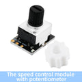 High-Power PWM Motor Speed Controller (2.6-26V): ESC Tester & Driver for 5V-24V Brushless Motors Zpaxo with Potentiometer 1pc