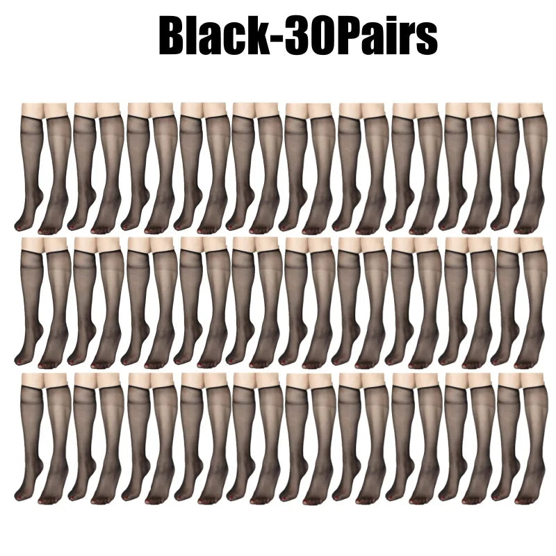 Summer Ultra Thin Korean Invisible Knee-high Socks Nude Seamless