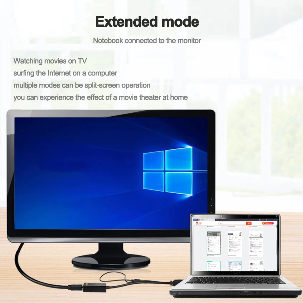 1080P HD Vga To Hdmi-compatible with 3.5mm Audio Cable Vga Adapter for PC Projector for Ps4 Laptop To HDTV Video Audio Converter Zpaxo