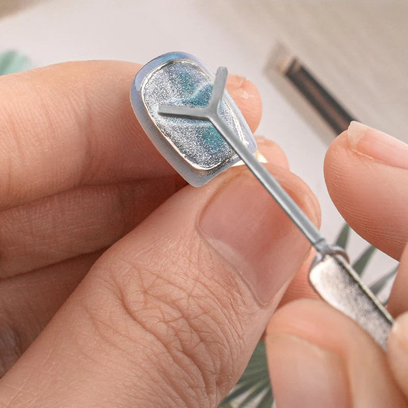 Cat Eye Nail Magnet Y-shape Wire Precision Heart Ingot Designs Zpaxo