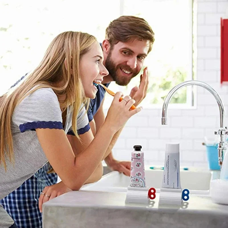 Roller Tube Toothpaste Squeezer & Rotary Paste Dispenser