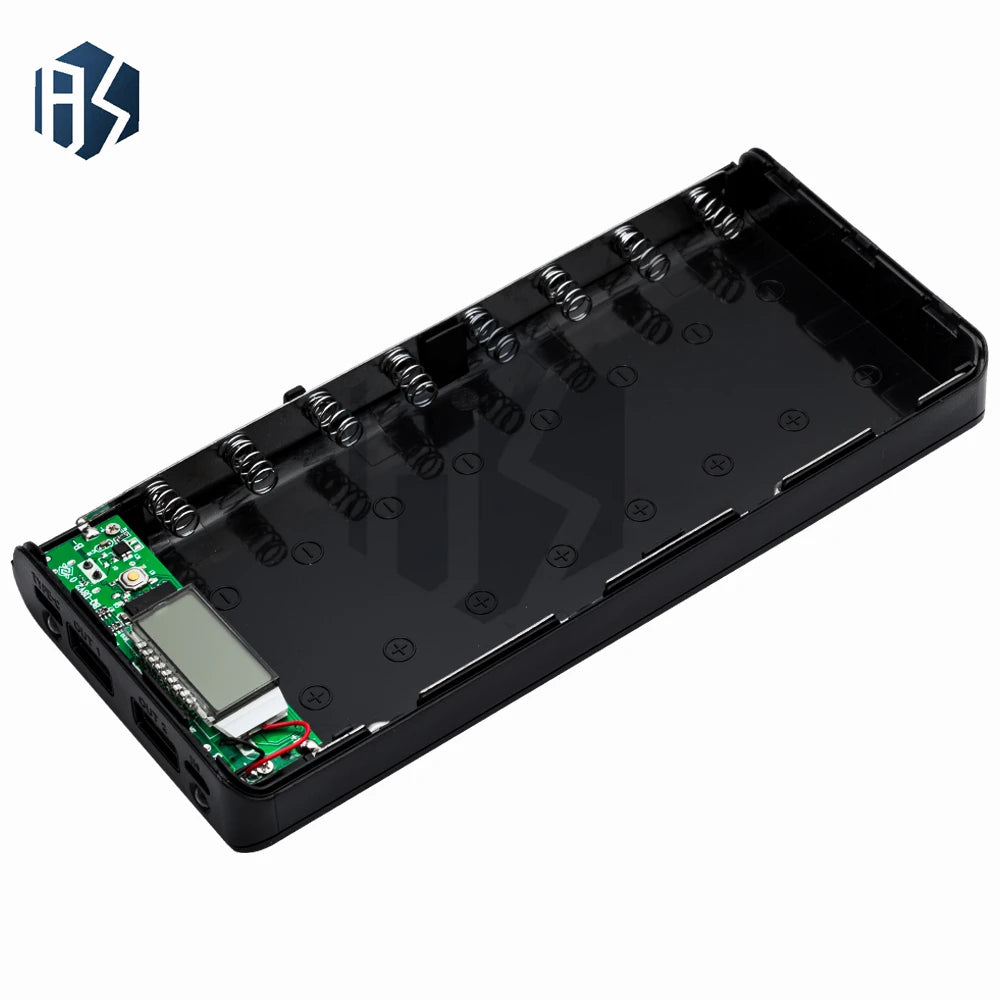 8 Cell 18650 Power Bank Shell DIY Portable Battery Case LCD Digital Zpaxo