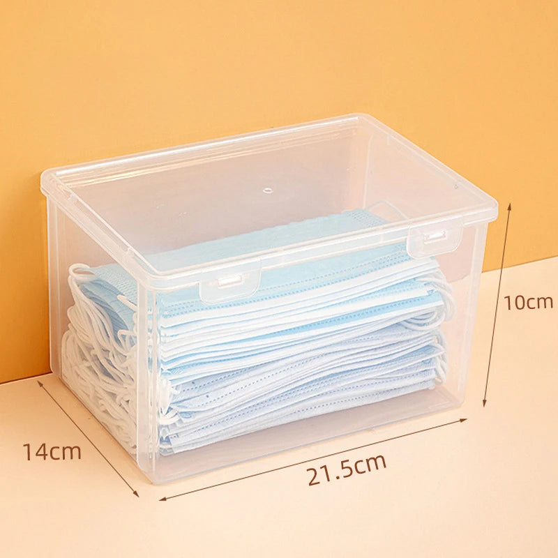 Thickened Mask Storage Box Portable Transparent Flip Drug Waterproof