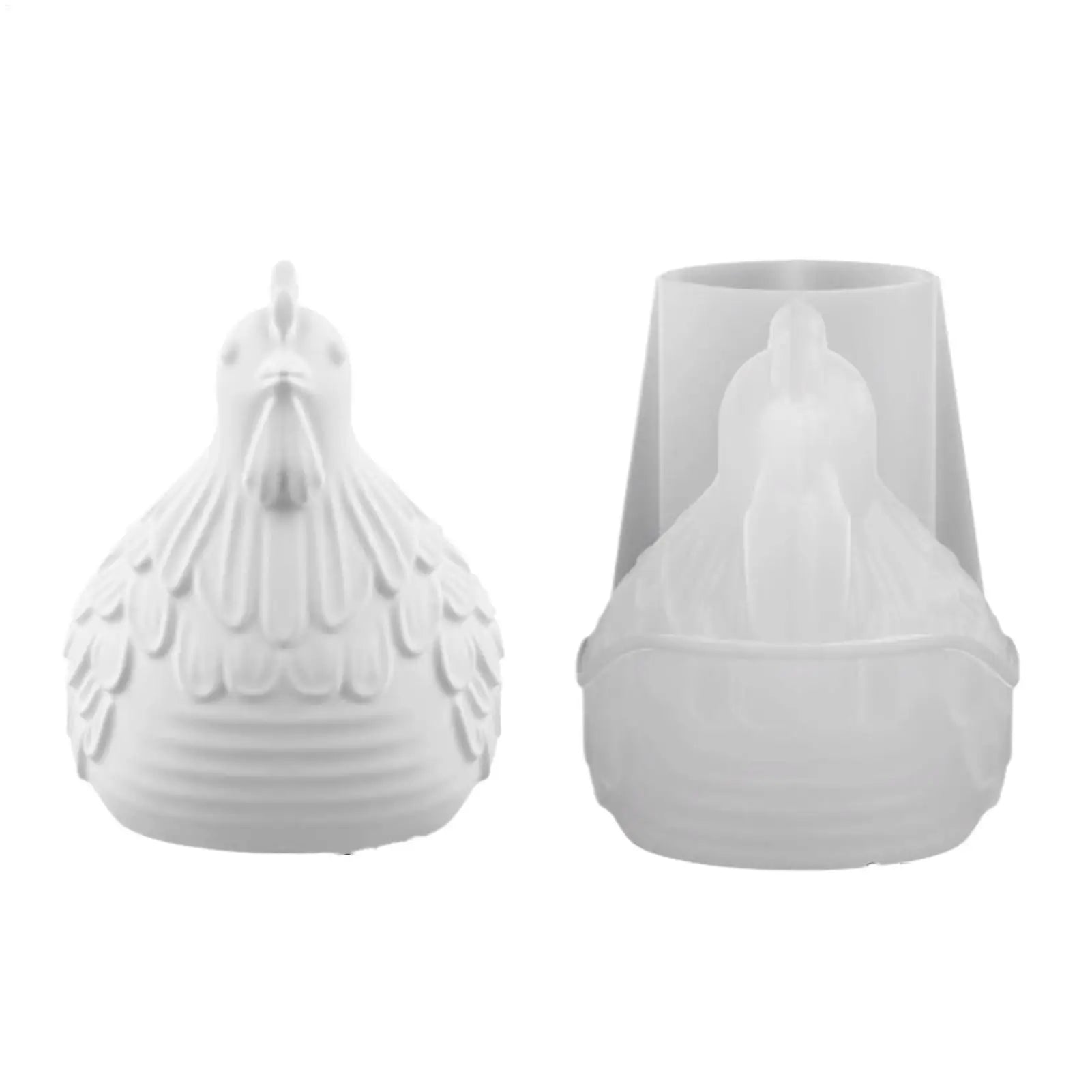 3D Hen Silicone Mold – DIY Resin, Candle & Plaster Chick Mould Silicone Craft Mold Zpaxo