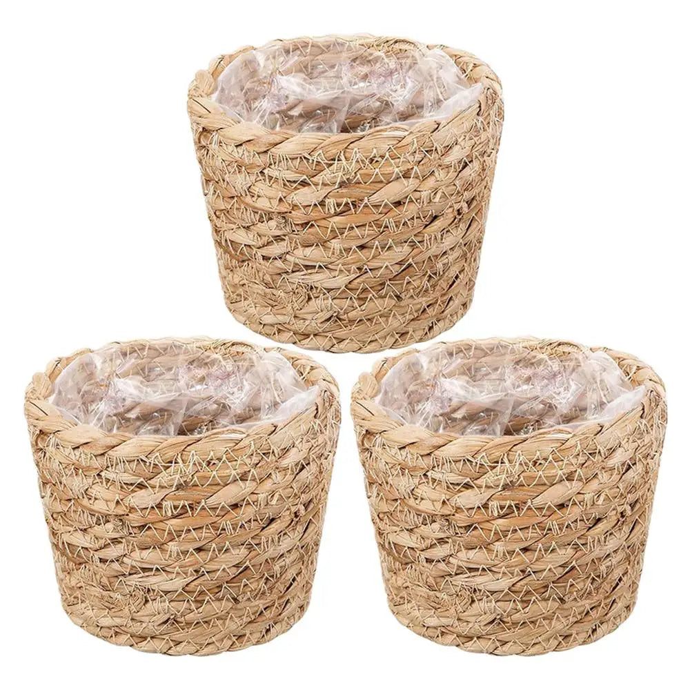 Basket Planter 3 Leak-proof Waterproof Lining Outdoor Patio Porch