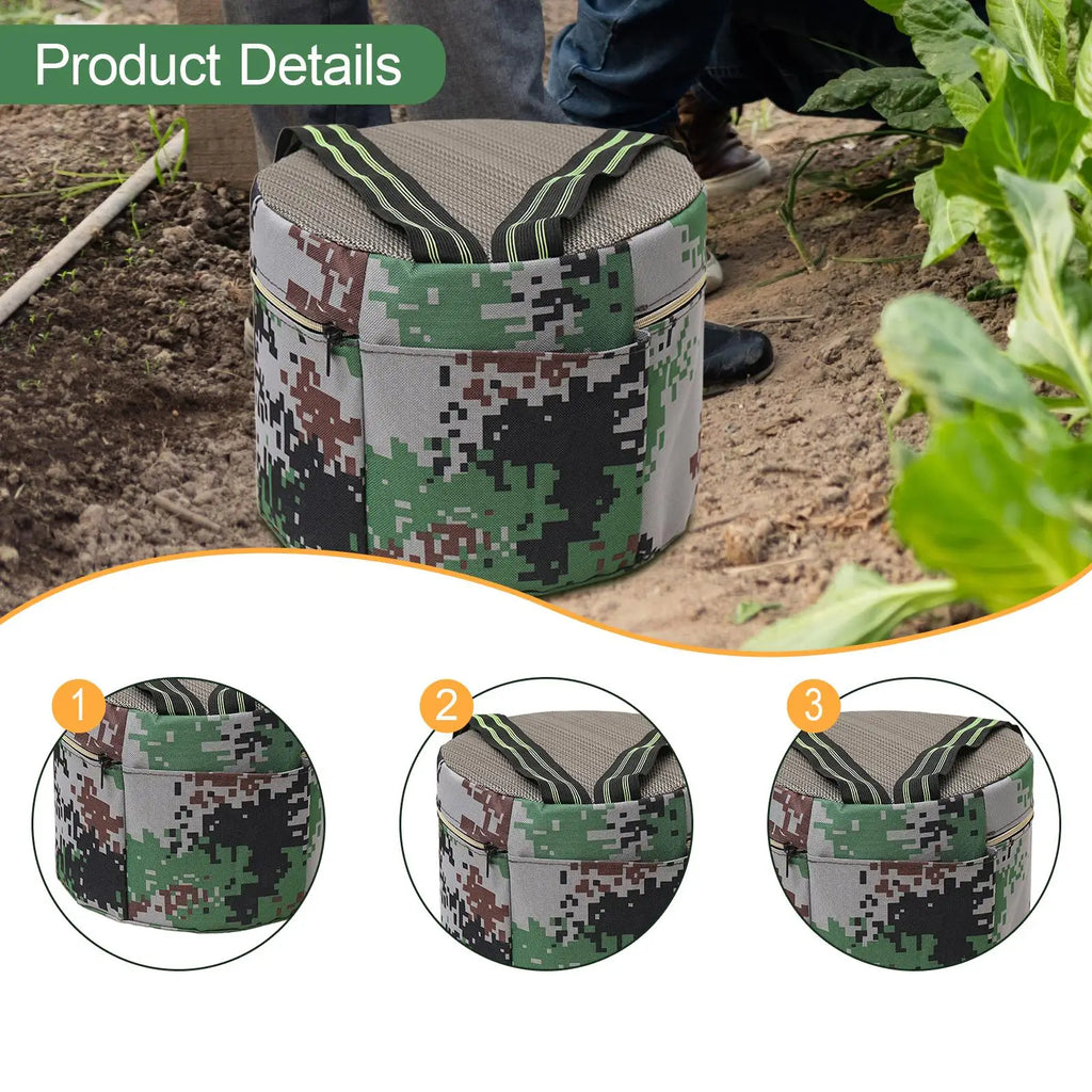Gardening Stool Wearable Garden Seat Stool for Children Adults Backpacking Zpaxo