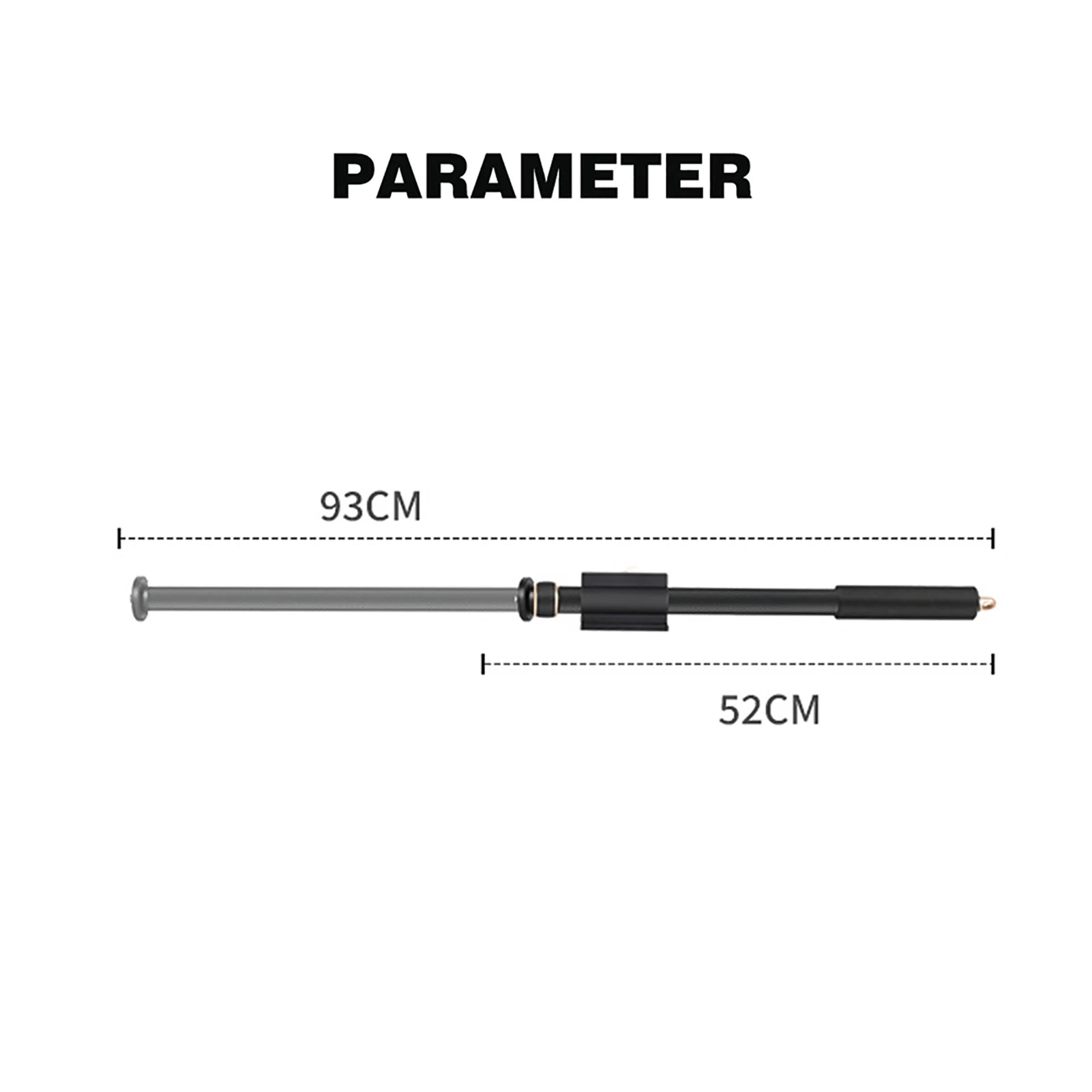 Tripod Extension Rod Boom Arm Quick Release Plate 22lbs Load Capacity