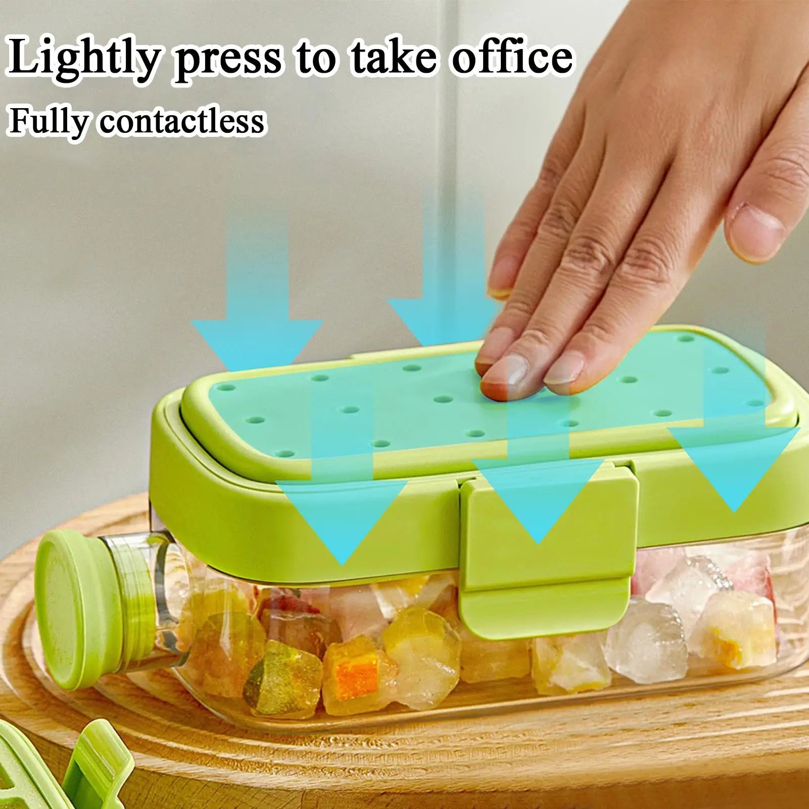 1 Water Bottle Ice Tray Reusable Straw Home Maker Kitchen Office