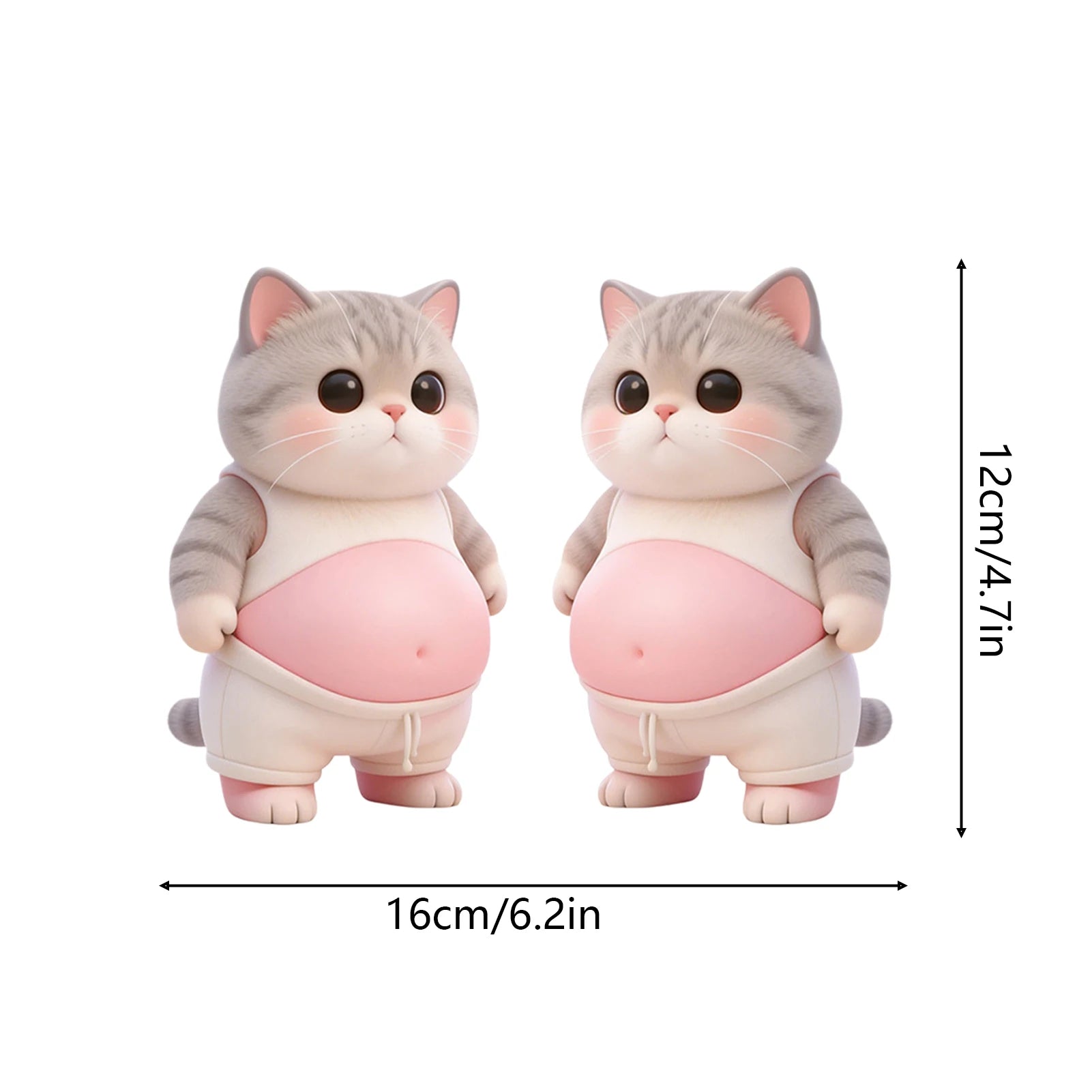 3D Squeeze Puppy Cartoon Stickers – Kids Party Favor Decor Cartoon Sticker Set Zpaxo cat 02