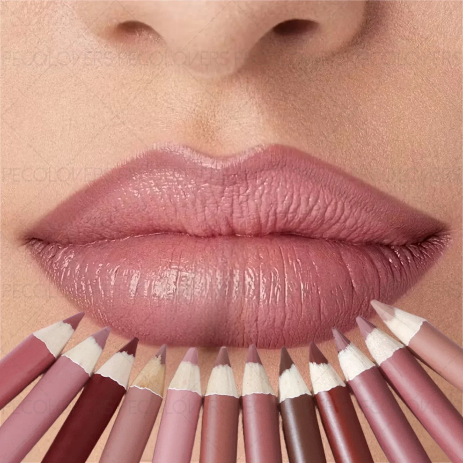 1PC Matte Lip Liner - Pencil Formula, Nude Pink/Brown/Red, Smooth Effect, Three-dimensional Lip, Beginner-friendly Zpaxo