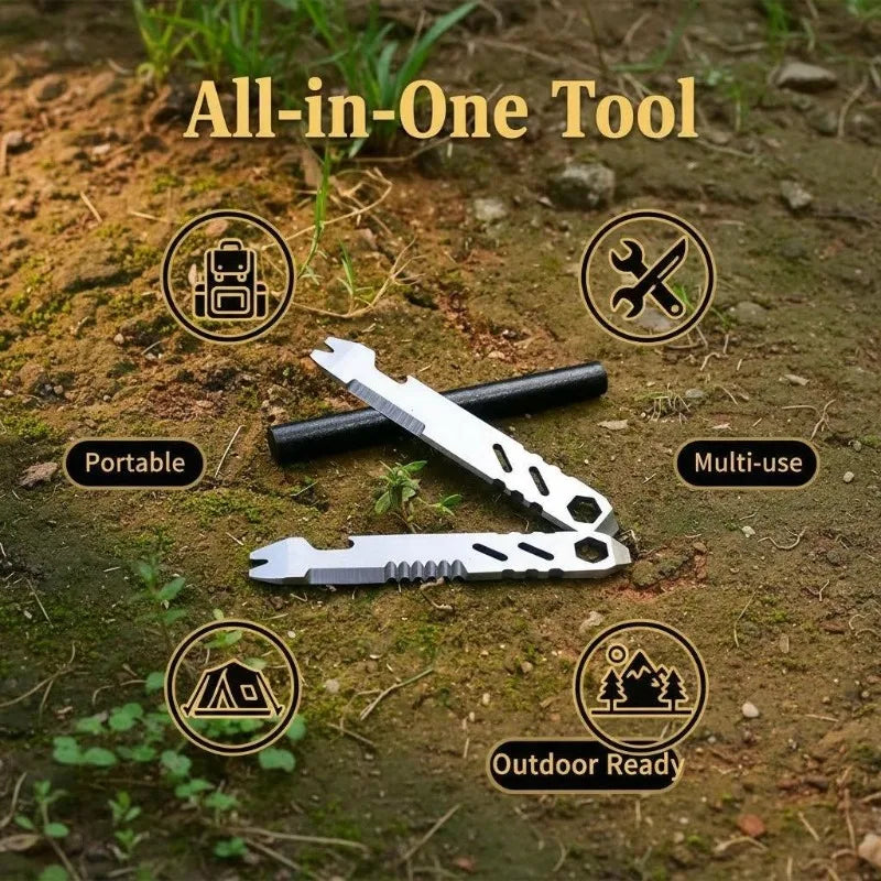 Mini EDC Pry Bar – Hex Wrench & Bottle Opener Bike Tool