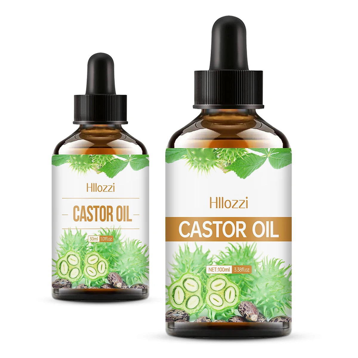 100ml/30ml castor oil pure essential oil skin care hair care can make hair smoother aromatherapy aromatherapy essential oil Zpaxo