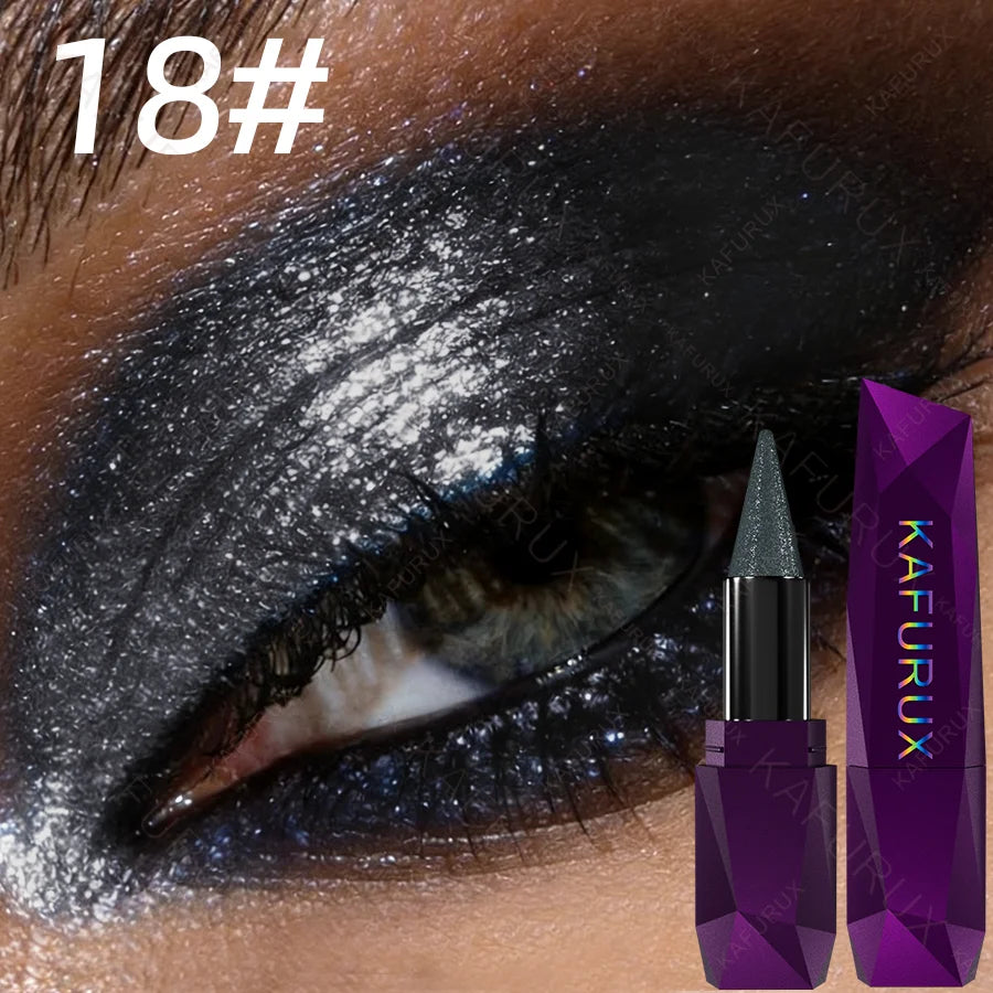Metallic Brown Eyeshadow Pencil Glitter Silkworm Liner Pen Zpaxo 18