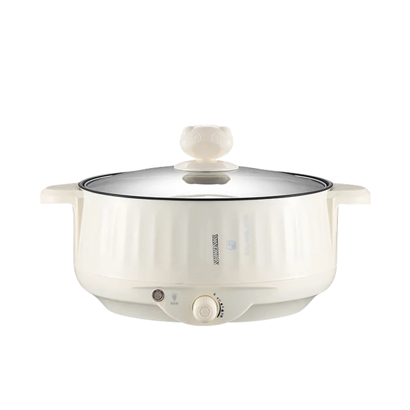 220V Multi Cookers Single/Double Layer Electric Pot 1-2 People Household Non-stick Pan Hot Pot Rice Cooker Cooking Appliances Zpaxo 200314-Single EU
