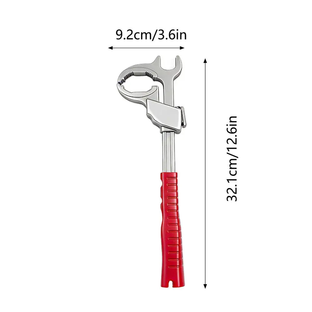 Self Adjusting Wrench Wide Jaw C Shape Tightening Tool Universal Pipe