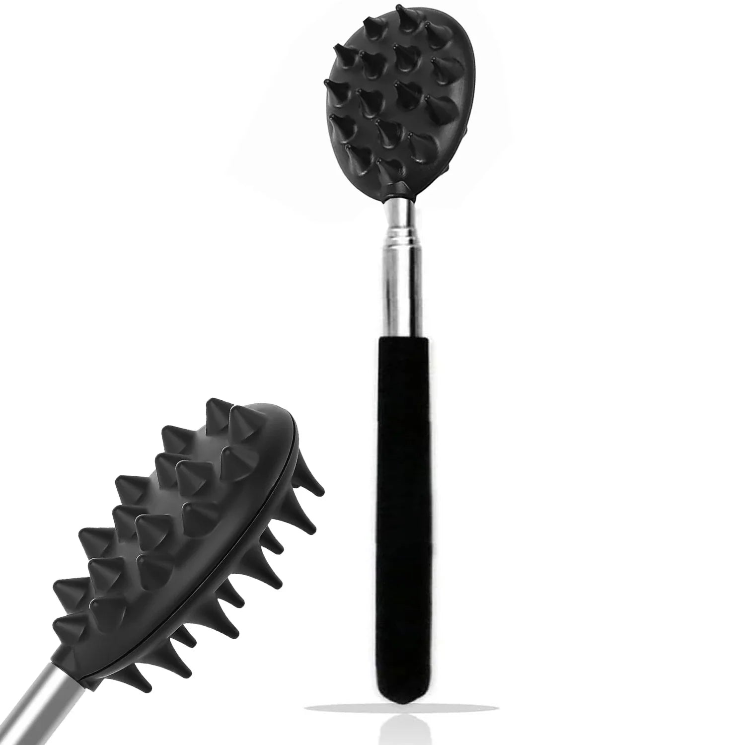 Extendable Cactus Back Scratcher – Retractable One-Hand Itch Stick