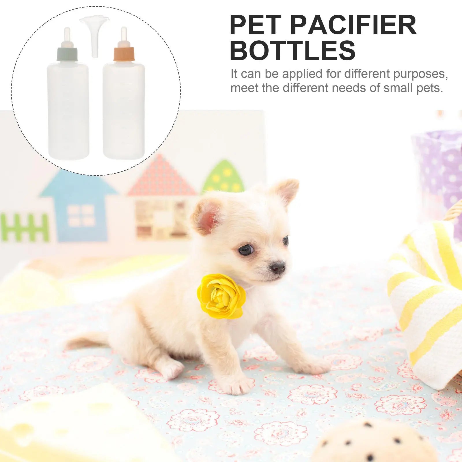 Pet Feeding Bottles Premium Silicone Newborn Puppy Kitten Feeder