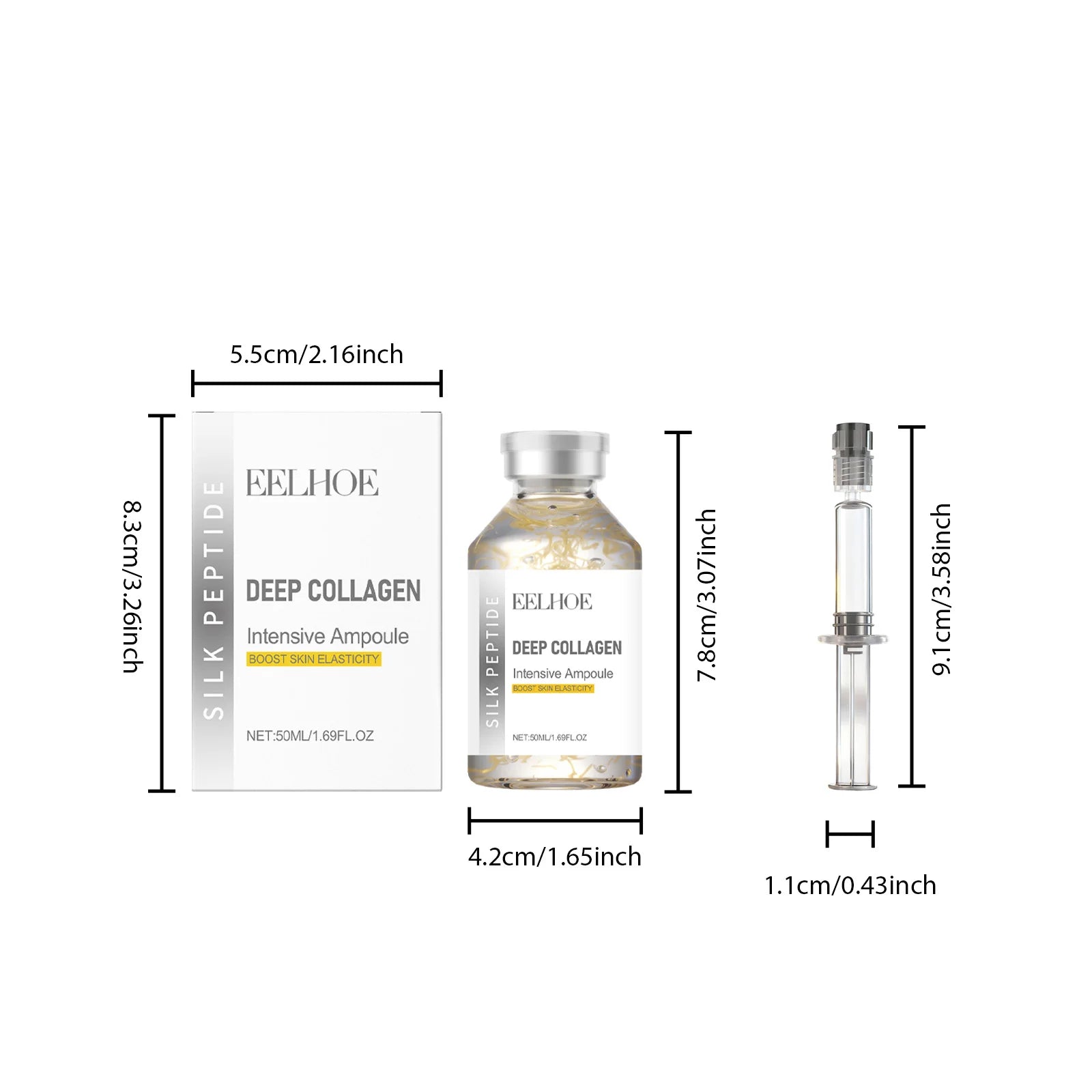 Eelhoe Silk Peptide Lifting Ampoule Anti-Aging Face Serum Anti-Aging Face Serum Zpaxo 1pcs