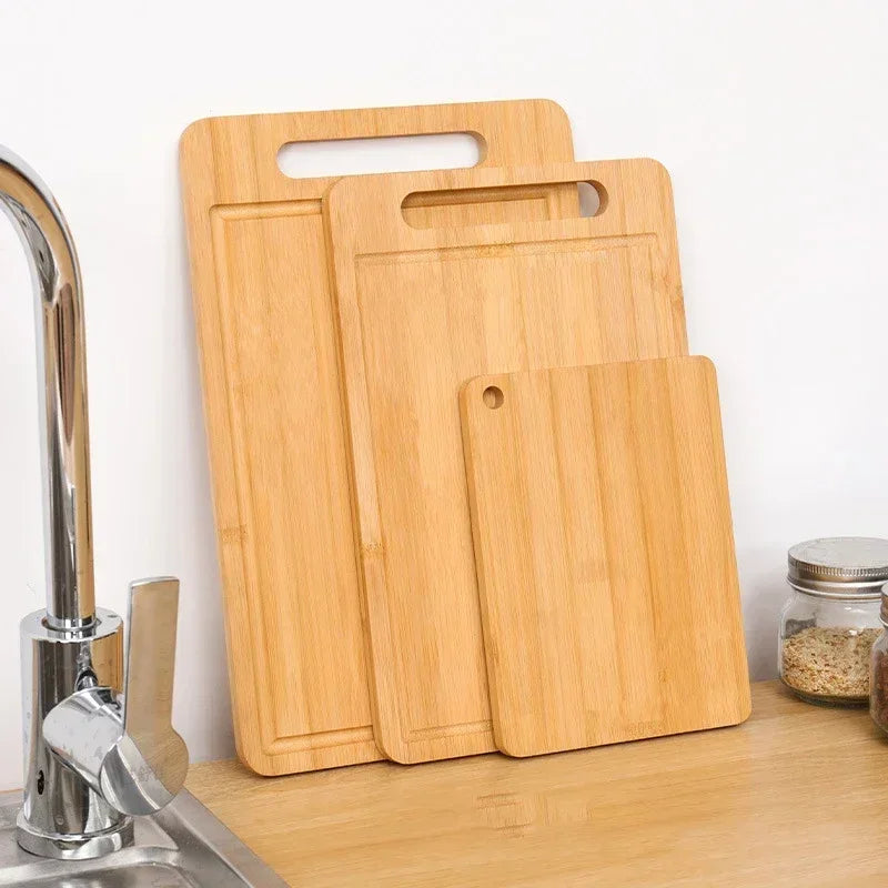 Wooden Cutting Board Kitchen Cutting Board for Meat Totally Bamboo Food Cutting Table Thickened Fruit Vegetable Chopping Panel Y Zpaxo 3-Piece Set