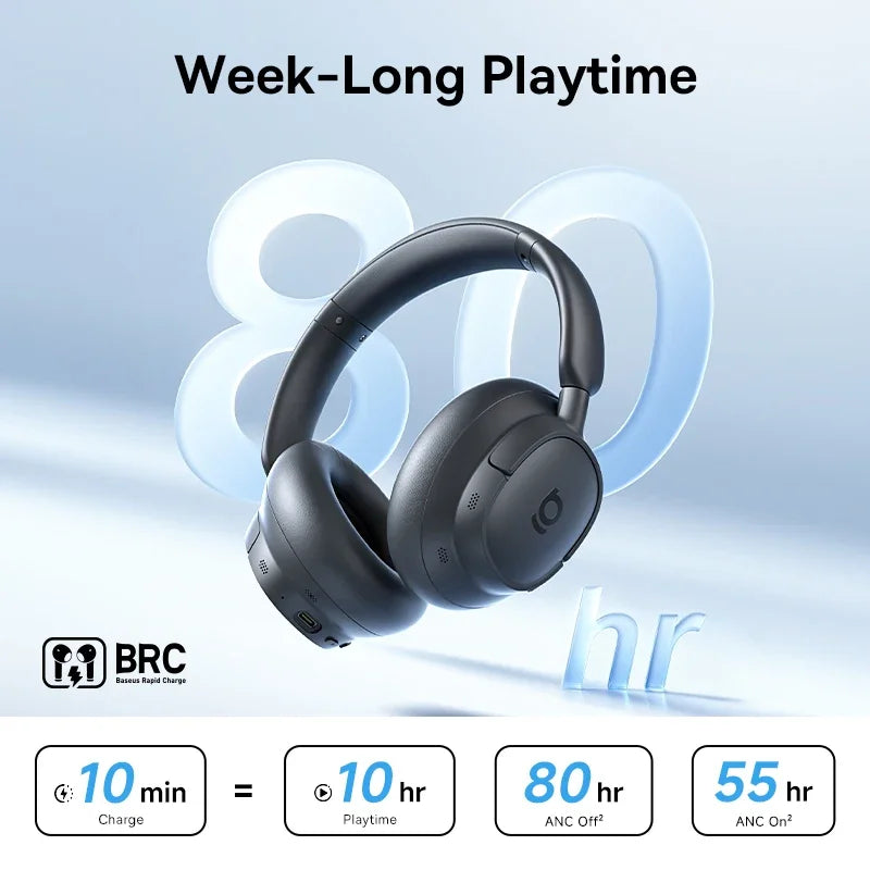 Baseus Bass BH1 NC Lite ANC Wireless Headphones 95 Noise Cancelling