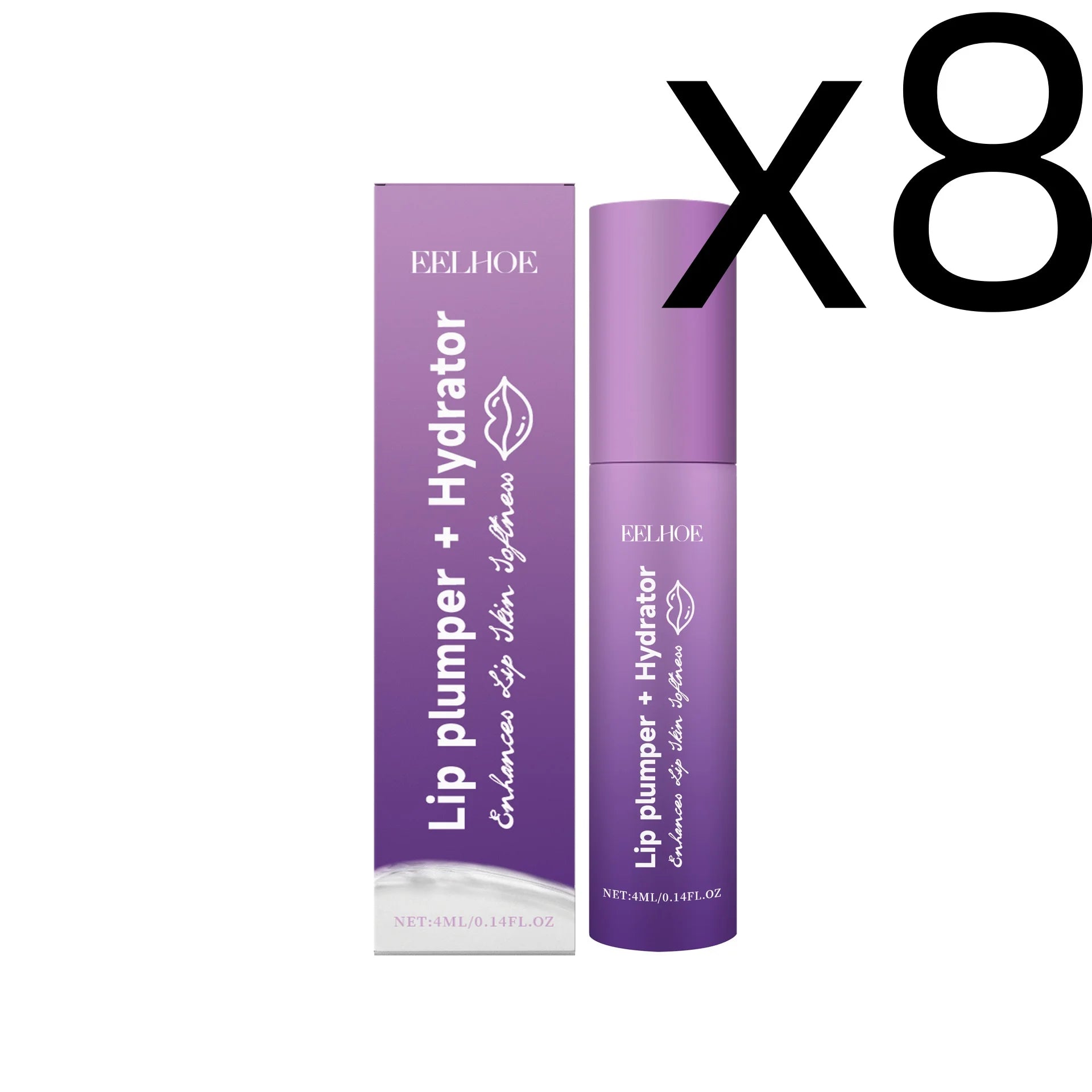Jojoba Seed Oil Lip Balm Repair Dry Cracked Lips Reduce Fine Lines Enhance Lip Elasticity Lasting Moisturizing Portable Lipstick Zpaxo 4ml Boxed X 8PCS
