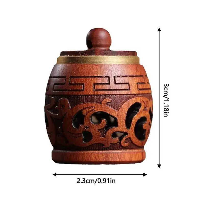 Auto Mini Wooden Aromatherapy Diffuser Perforated Bottle Hanging Zpaxo