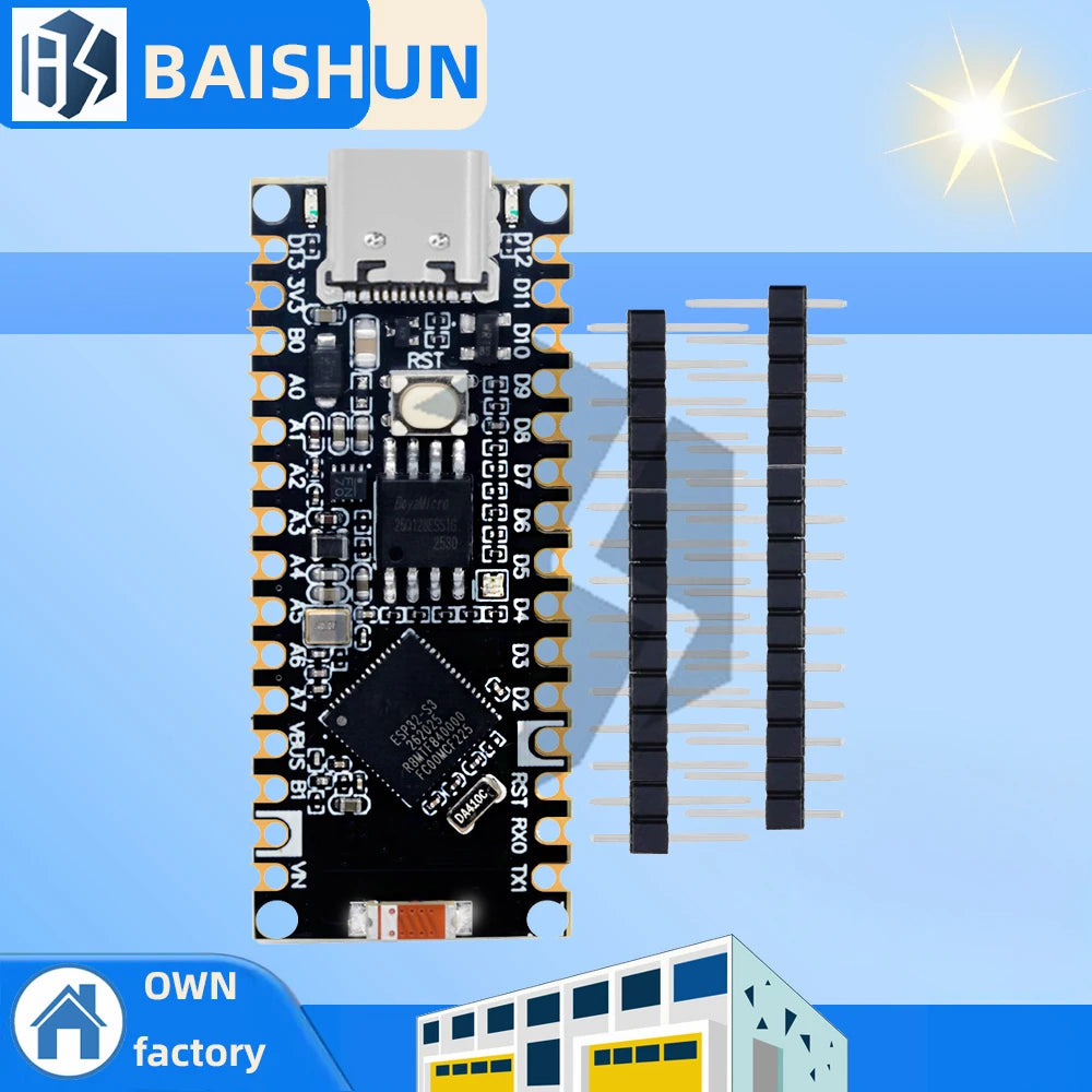 16MB 2 4GHz WIFI ESP32-S3 Nano Development Board Low-power Bluetooth Zpaxo N16R8 NANO 10pcs
