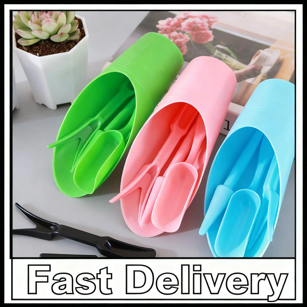 4-Piece Mini Garden Tool Set for Succulents & Potted Plants Mini Garden Tool Set Zpaxo