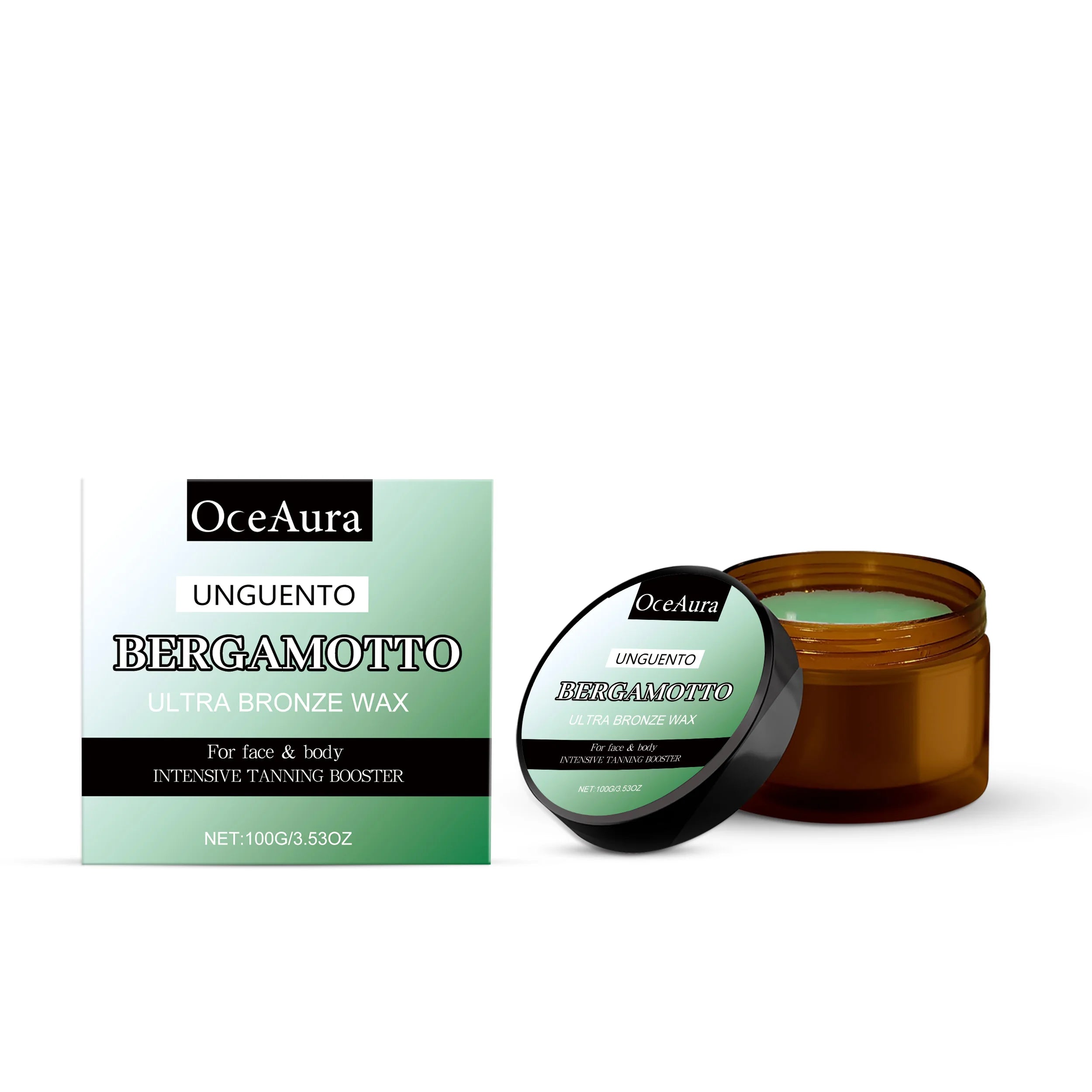 OceAura Bergamot Bronze Body Cream – Self Tanner & Moisturizer Self Tanning Cream Zpaxo 100g boxed